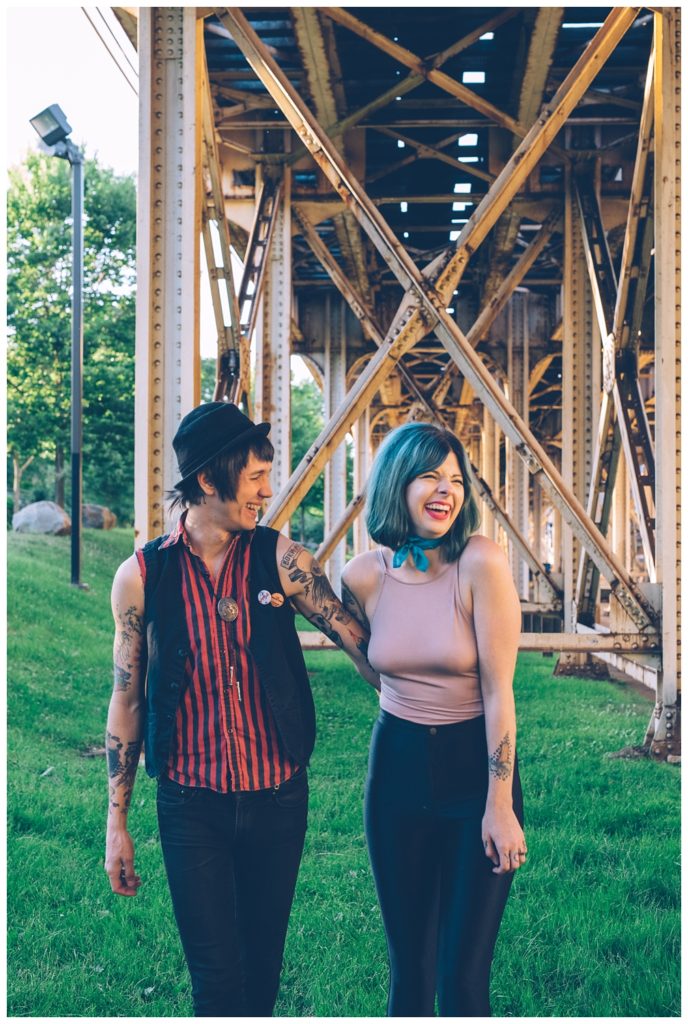Quirky Candid Chicago Engagement Session