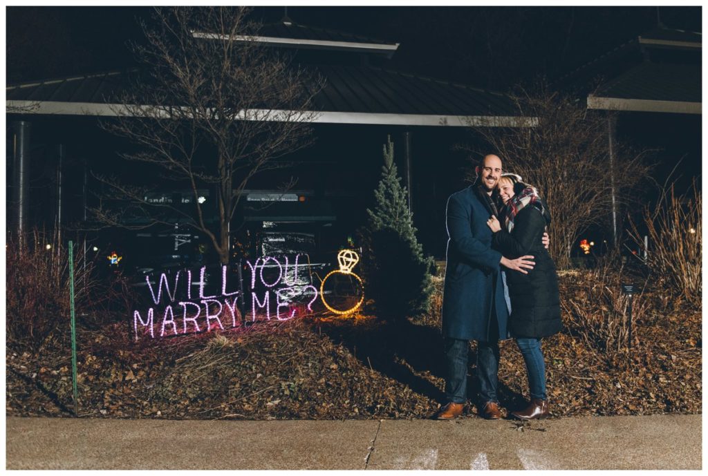 Lincoln Park Zoo Proposal Chicago Wedding Photographer