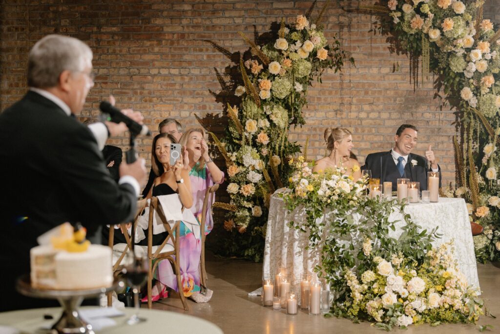 Chicago wedding reception at Revel Motor Row