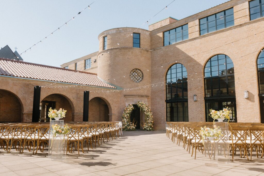 Revel Motor Row wedding ceremony in Chicago